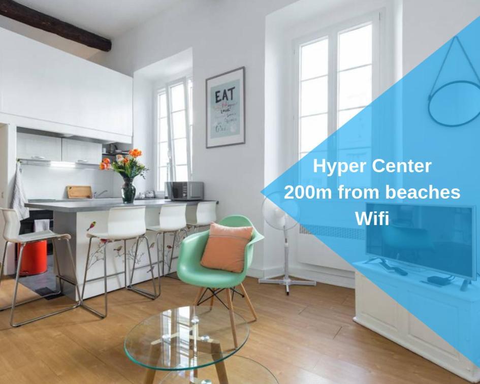 Nicelidays - Le Suede - Carre D'Or - 2Min From Beaches 외부 사진